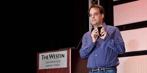 Joel Spolsky at Business of Software 2009. By John of Austin on Flickr; Creative Commons.