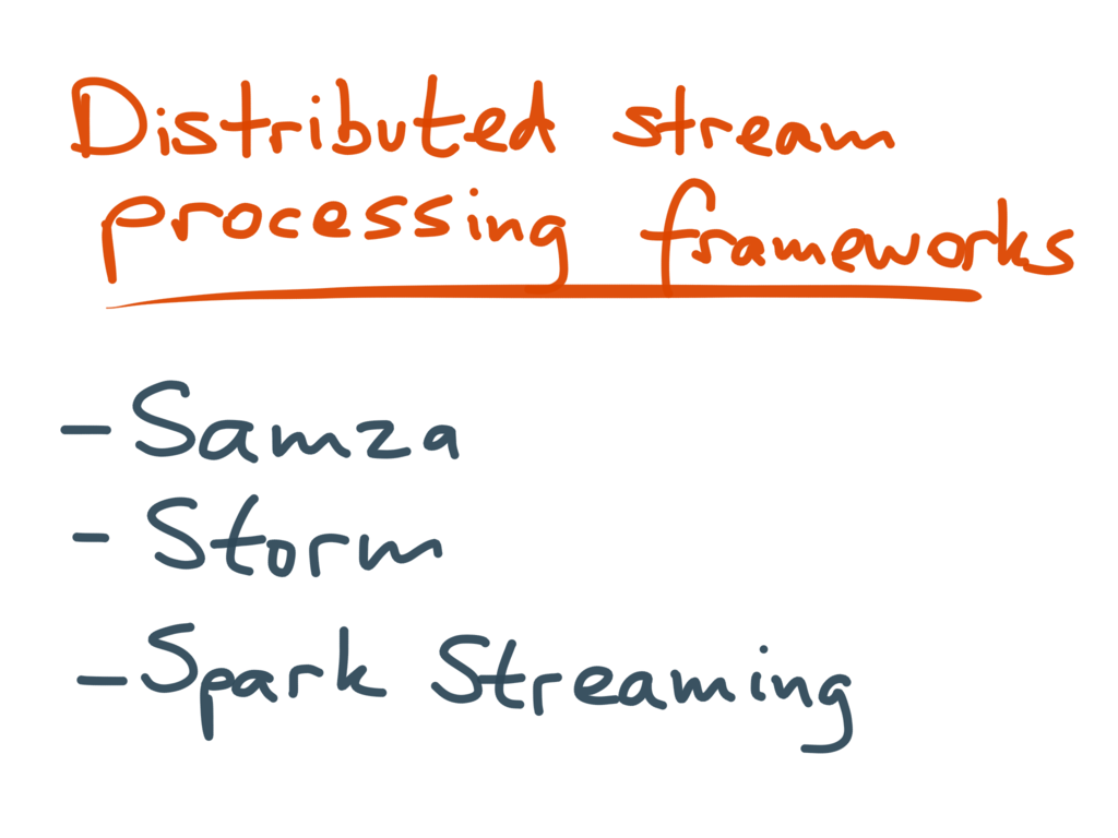 Distributed stream processing frameworks overview